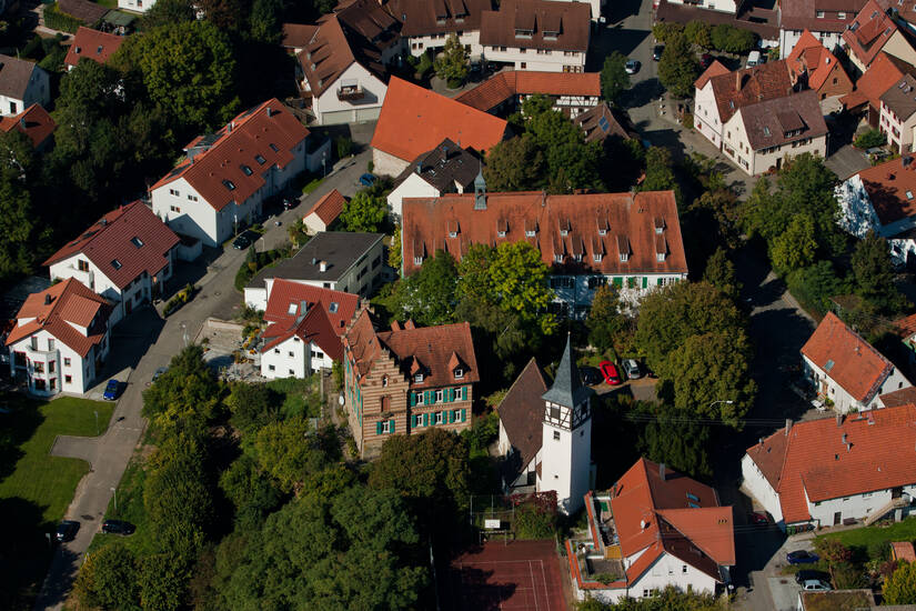 Hochdorf von Oben.