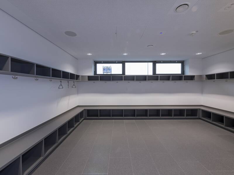Umkleideraum hinter Bühne