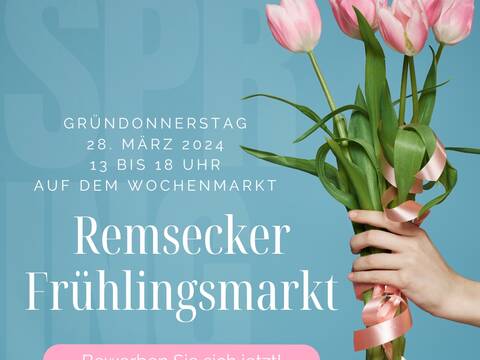 Remsecker Frühlingsmarkt am Gründonnerstag, 28. März 2024 - Bewerbung Beschicker